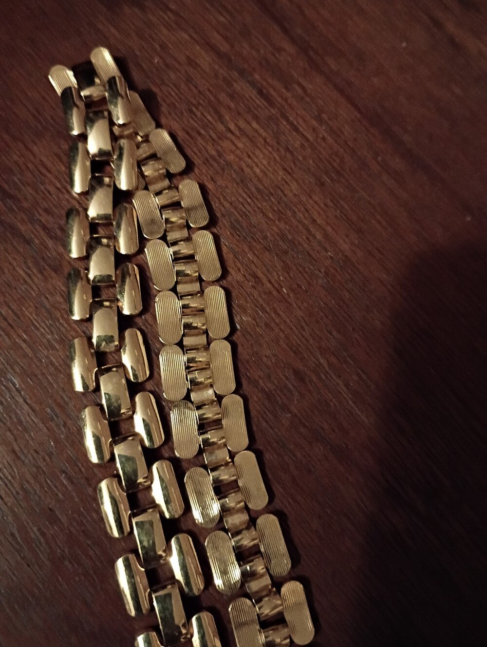 Vintage Woven Panther Link Choker Gold Tone Statement Coker Necklace